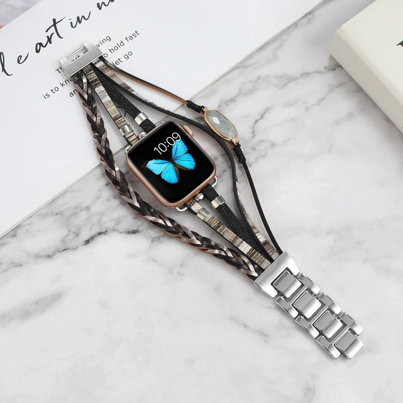 Smart Sports Watch Metal Retro Original Stone Strap