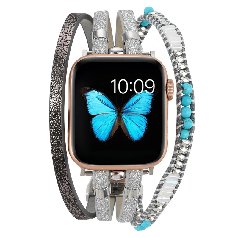 Smart Sports Watch Metal Retro Original Stone Strap
