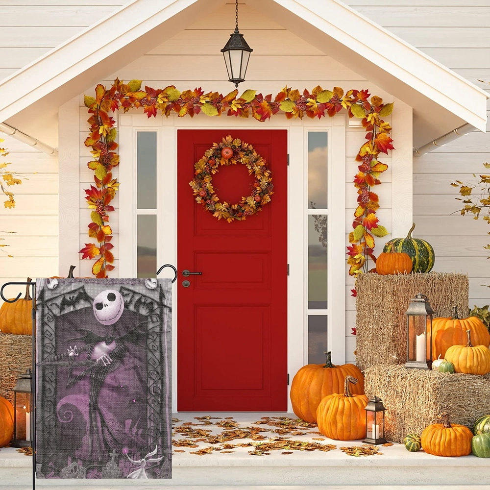 Nightmare Before Christmas Jack Saly Garden Flag Decorative Double Sided(XTV)