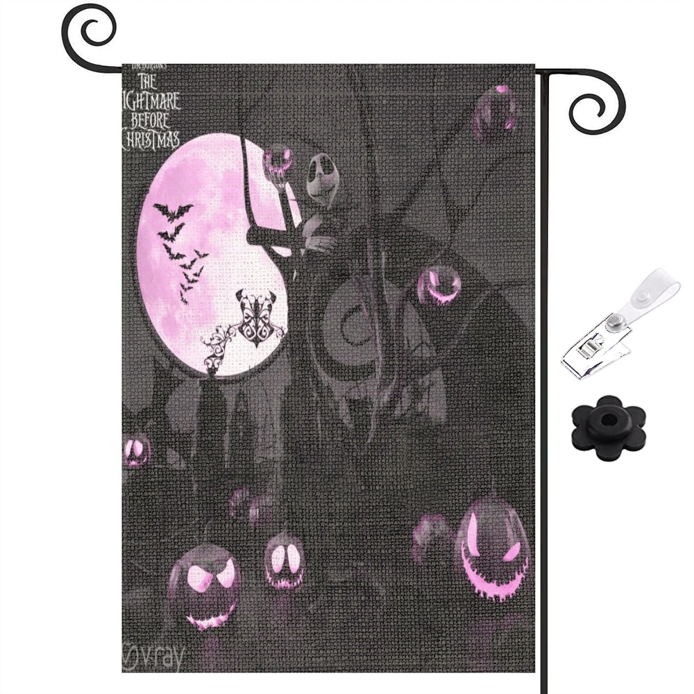 Nightmare Before Christmas Jack Saly Decoration Garden Flag Outdoor Yard Flag(ZXT1)