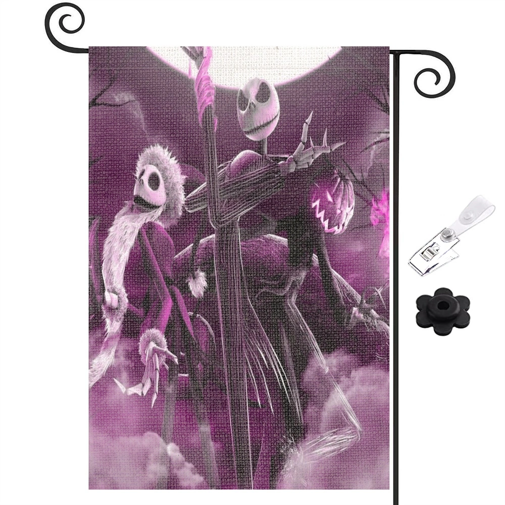 Nightmare Before Christmas Jack Saly Welcome Garden Flags,Yard Decoration Flags(YLI)