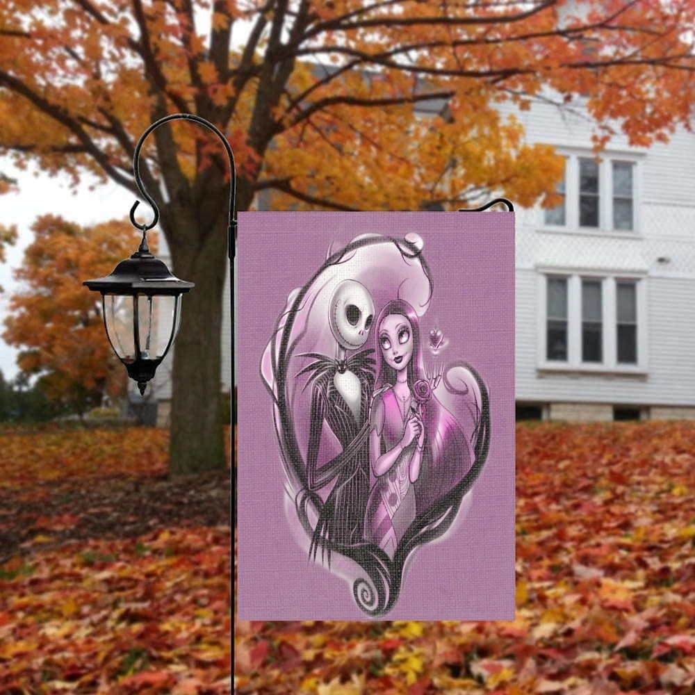 Nightmare Before Christmas Jack Saly Decoration Home Garden Flag Outdoor Yard Flag(XBX)