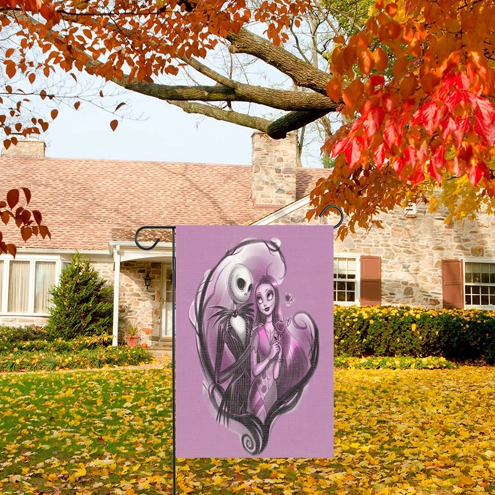 Nightmare Before Christmas Jack Saly Garden Flag - Buffalo Outdoor Flag - Garden Flag(ZAI)