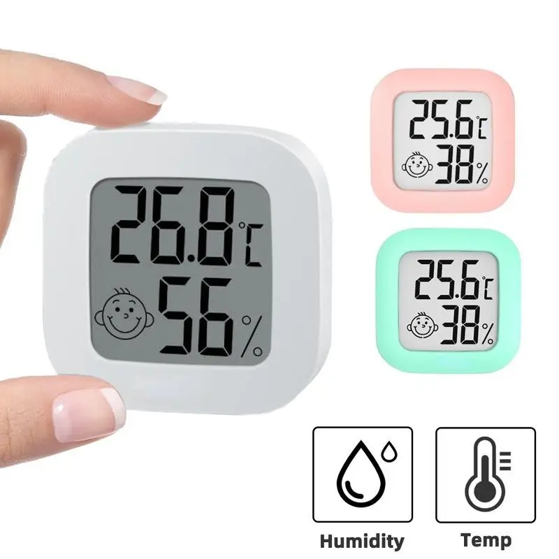 Mini LCD Digital Thermometer Hygrometer Indoor Outdoor Temperature Home Hydrometer Gauge Sensor Temperature Humidity Meter Tool