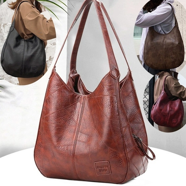 Vintage PU Leather Women Bag Designer Famous Brand Shoulder Bag for Women Main Large Capacity Ladies Hand Bags Tote