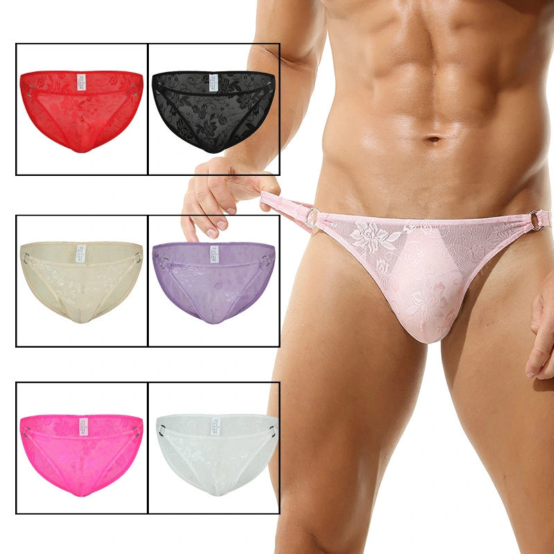 Men's Lace Open-end Buckle Briefs