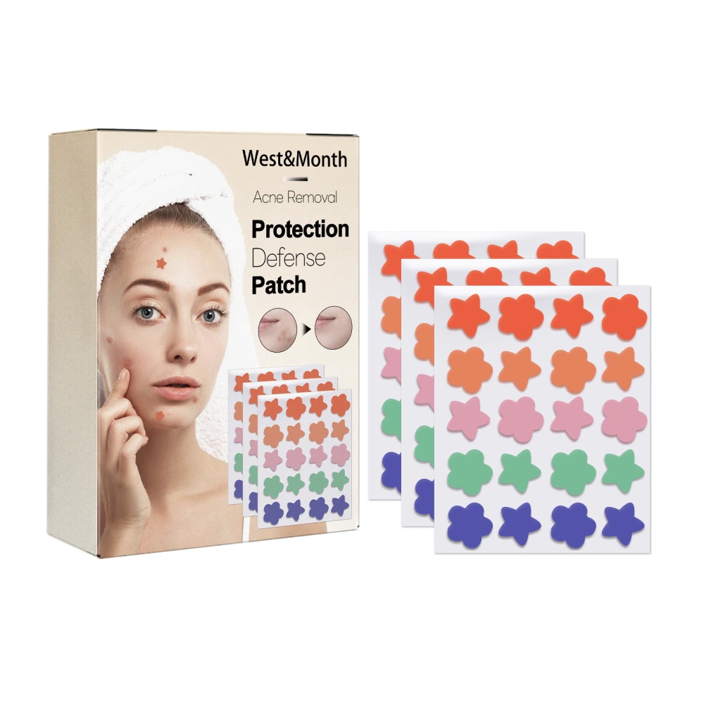 60pcs Acne Patches, Colorful Pimple Patches Skin Care Acne Sticker