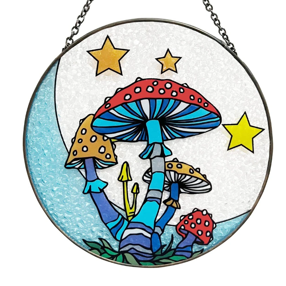 Mushroom Garden Pattern Art Pendant Hanging Decoration for Wall