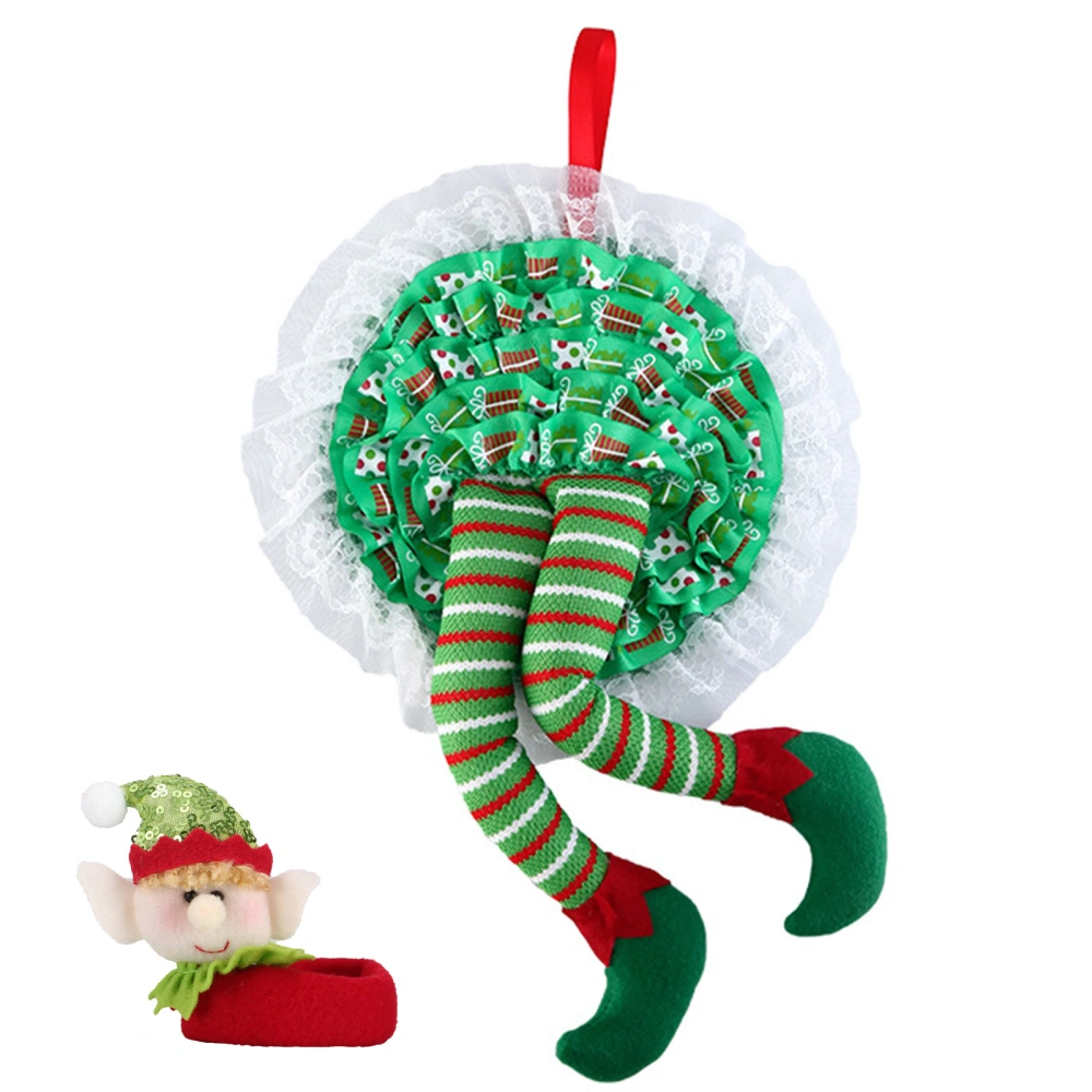 Christmas Elf Legs Ornaments Hanging Decorations and Wine Glass Charm