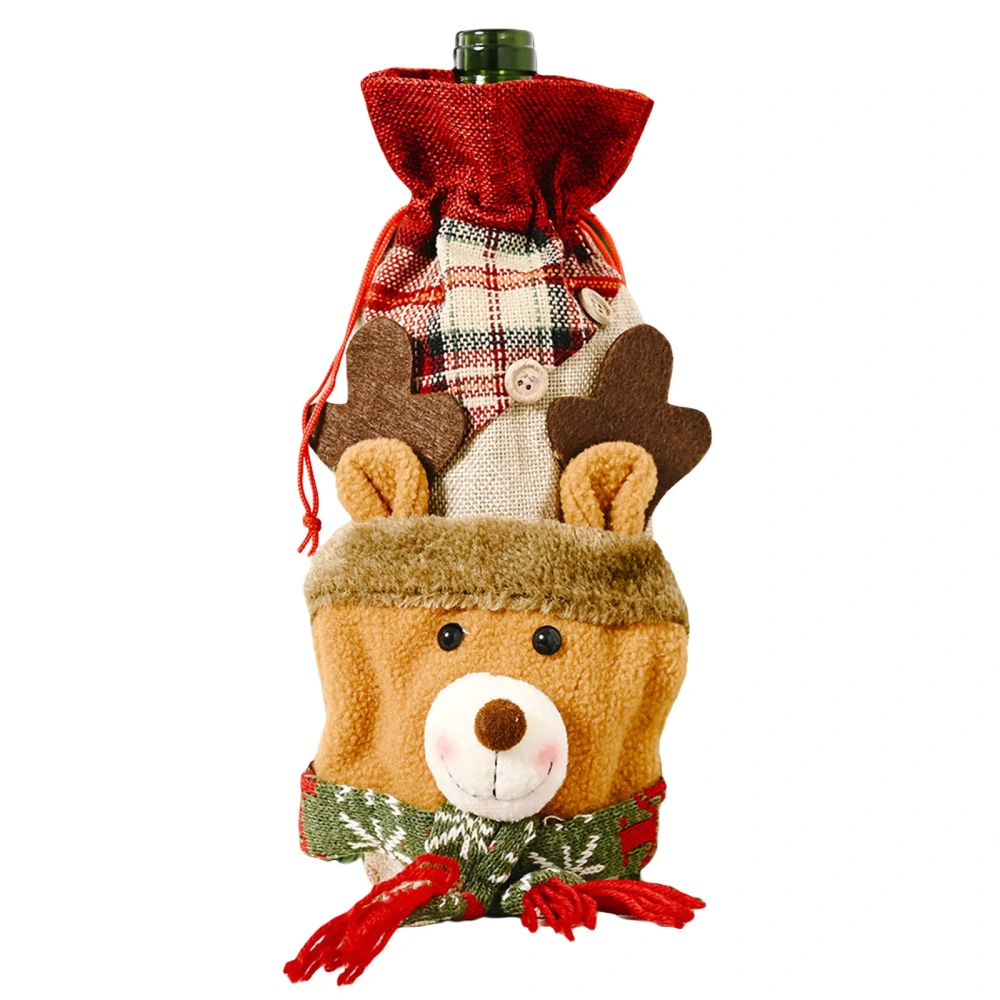 Christmas Wine Bottle Gift Bags Santa/Snowman/Elk Wine Bottle Cover