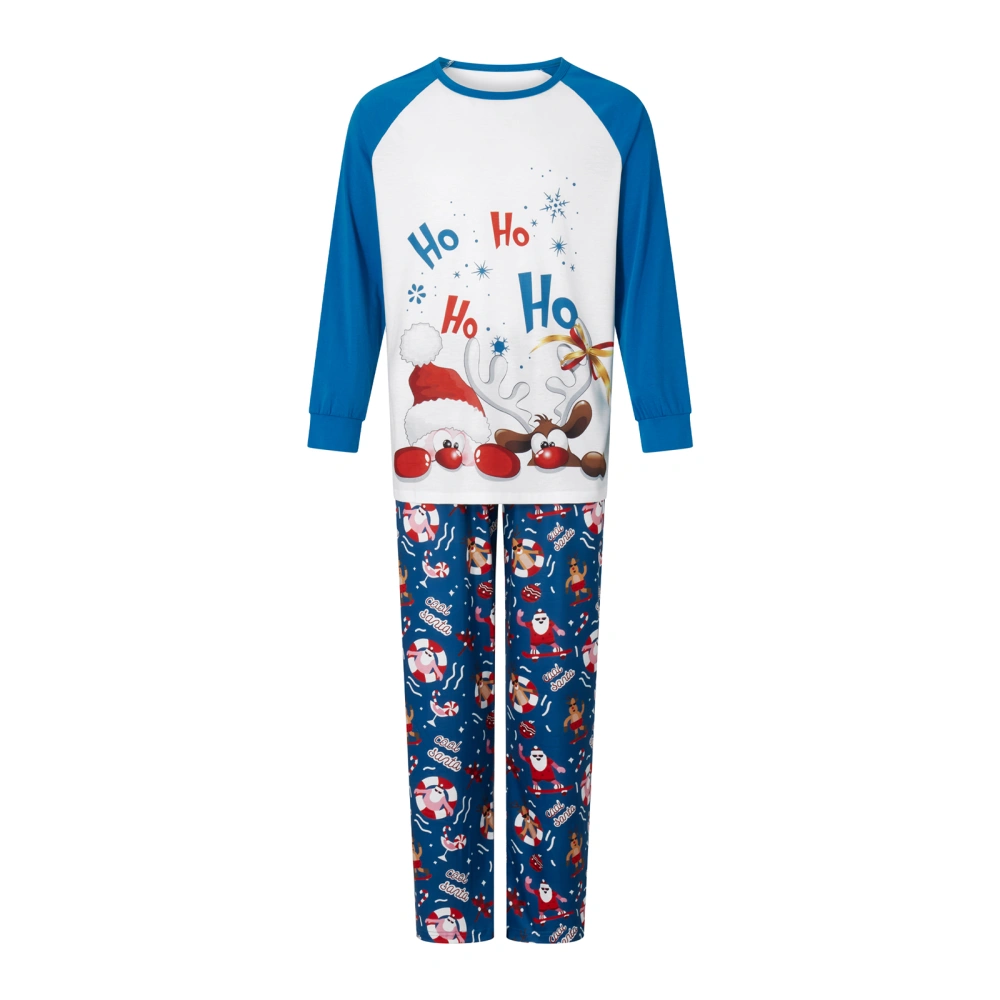 Christmas Family Pajamas Matching Set, Santa Claus Deer T-shirt Pants