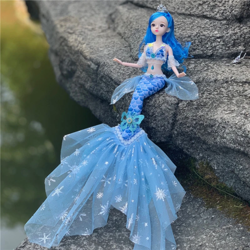 Mermaid Barbie, 45cm Transformable Princess Doll Toy Birthday Gift