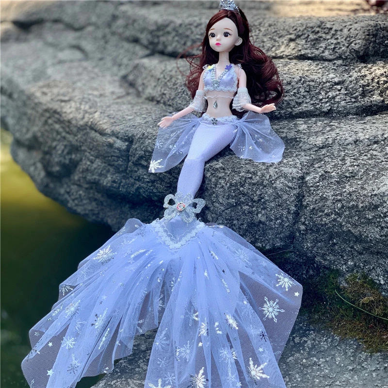 Mermaid Barbie, 45cm Transformable Princess Doll Toy Birthday Gift