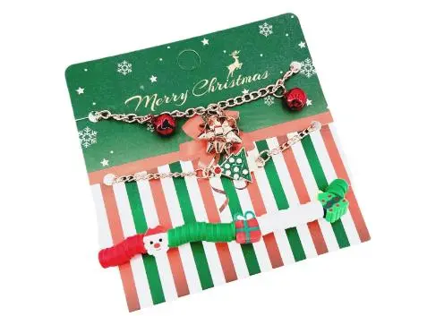 Christmas Bracelet Set Adjustable Bells Charm Bracelet for Women