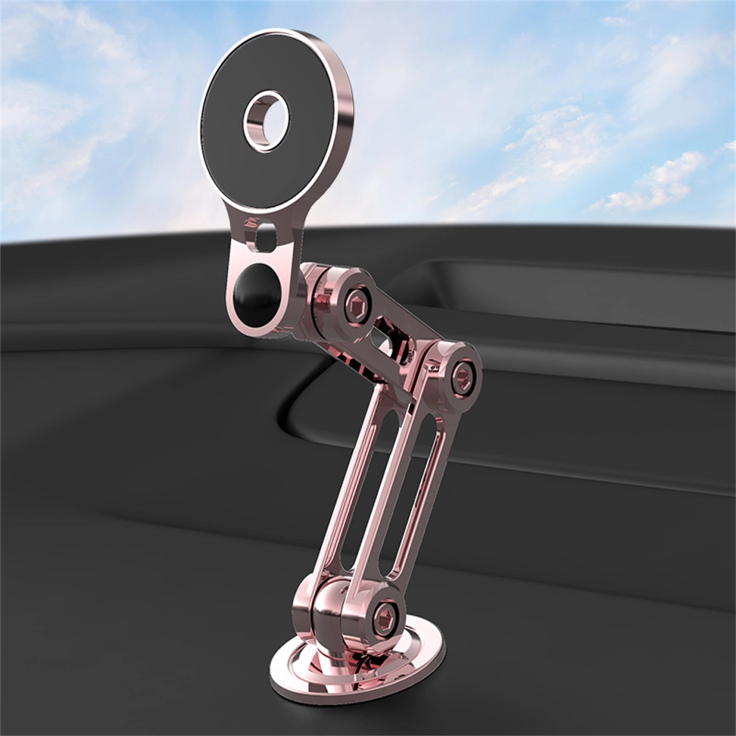 Cell Phone Car Mount 360 Rotating Long Arm Magnetic Phone Holder 