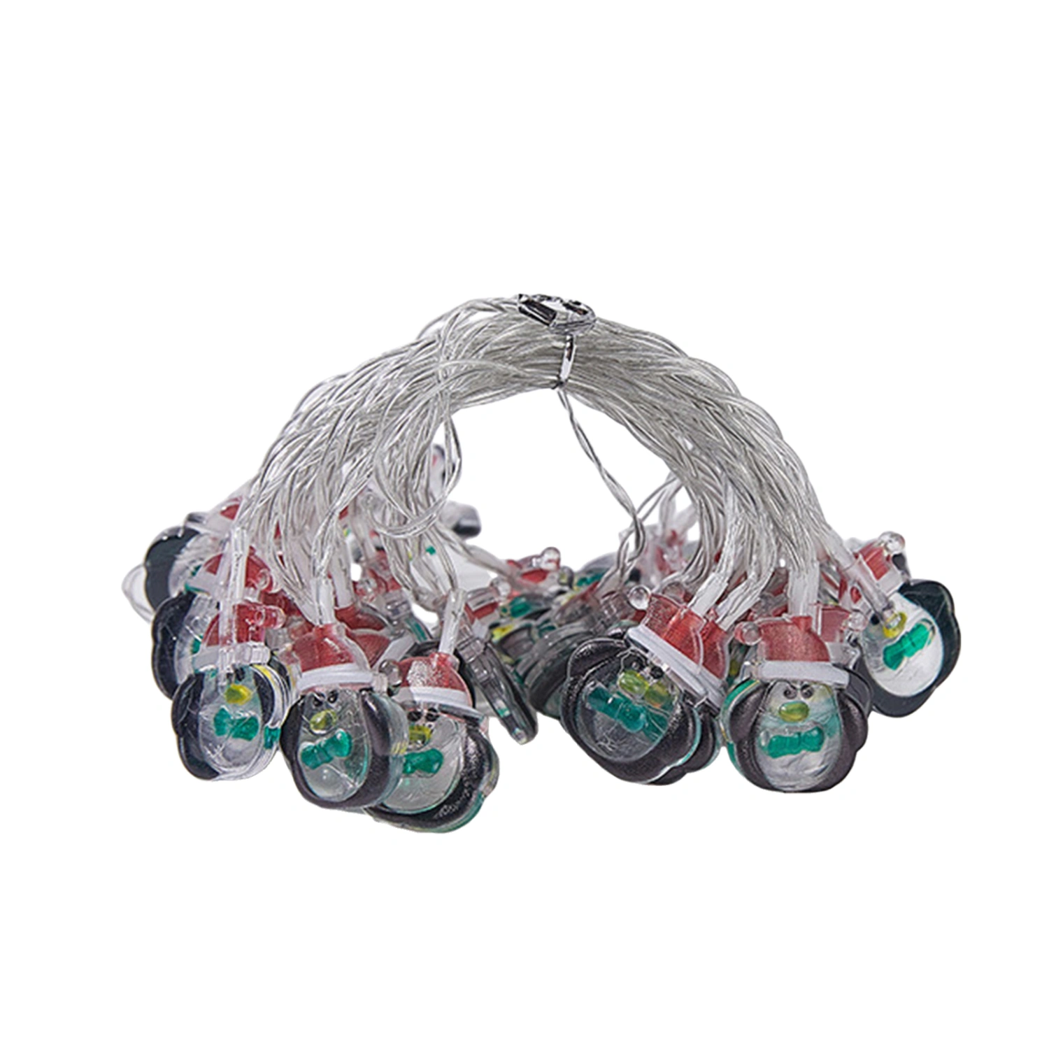 Christmas String Lights Battery Operated Santa Claus Snowman Lights