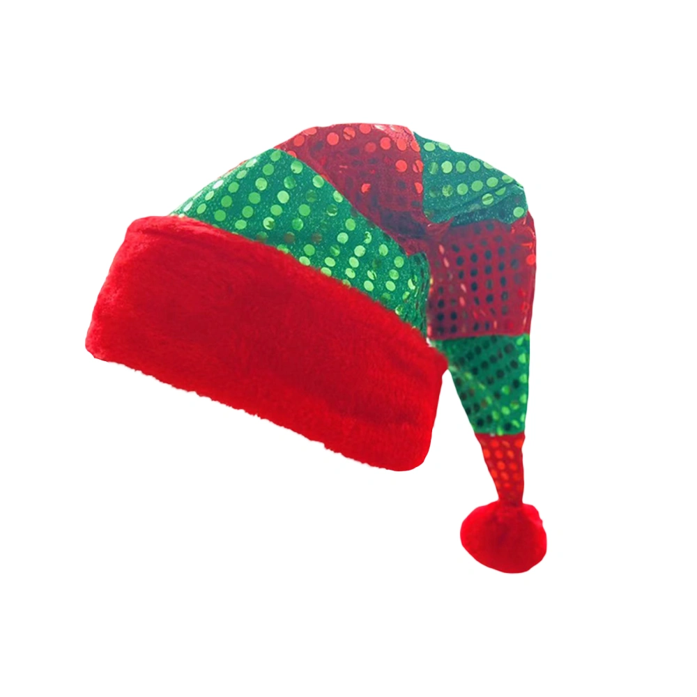 Santa Hats for Adults and Kids Christmas Cap Sequins Santa Hats