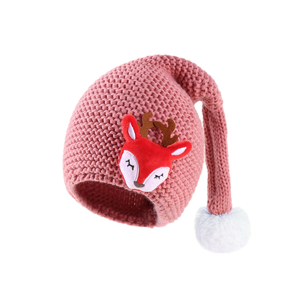 Baby Christmas Santa Hat Cute Doll Winter Knit Beanie Warm Cap 