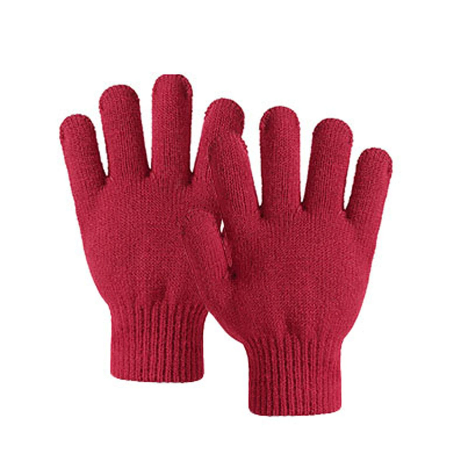 Kids Boy Girl Winter Beanie Hat Gloves Set for Outdoor Skiing, Skating