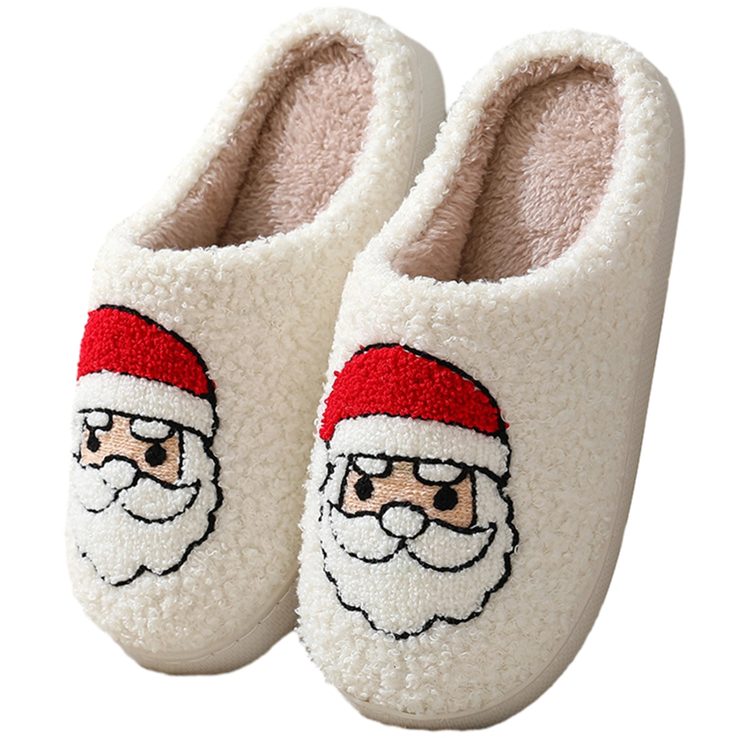 Women Men Christmas Slippers Cute Santa Elk Gingerbread Man Slippers