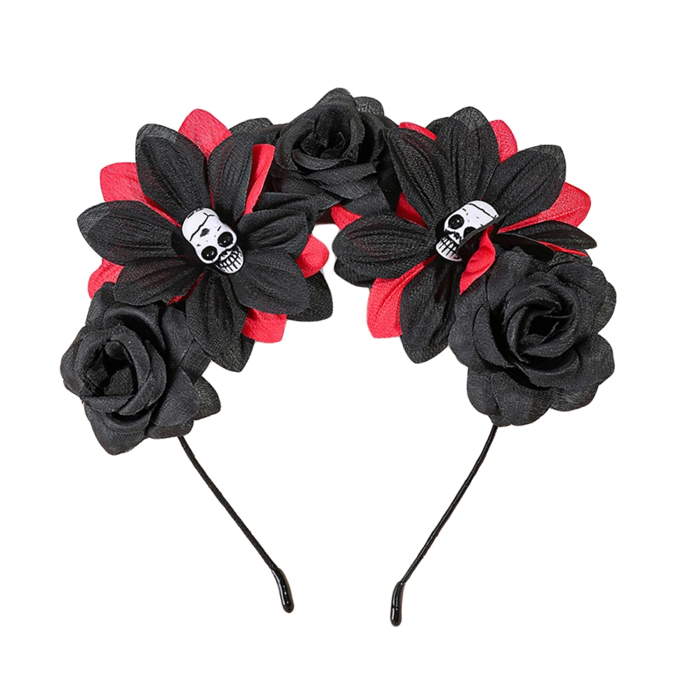 Halloween Flowers Headband Skulls/Antlers Cosplay Hair Band Hair Hoop