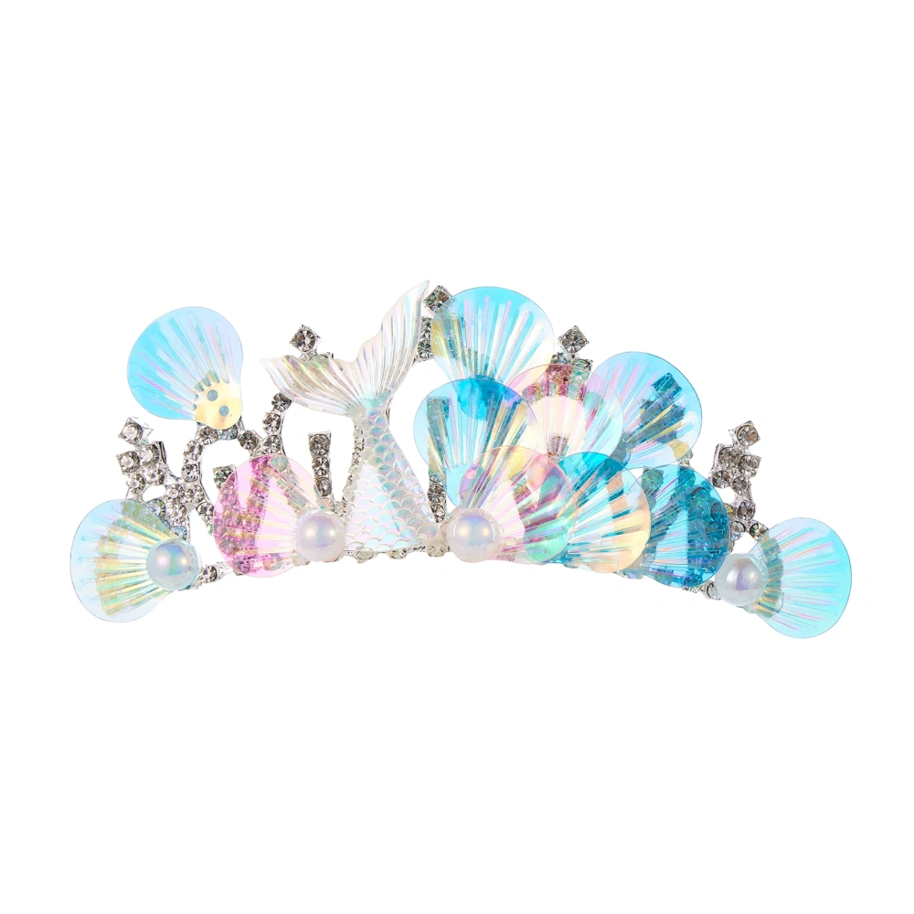 Mermaid Rhinestone Comb Girls Princess Rhinestone Hair Accessories