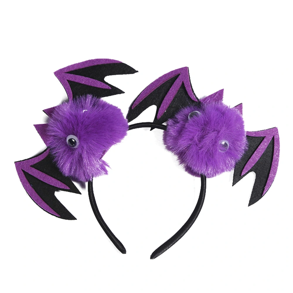 Halloween Headband Devil Purple Bat Hair Band Hair Accessories