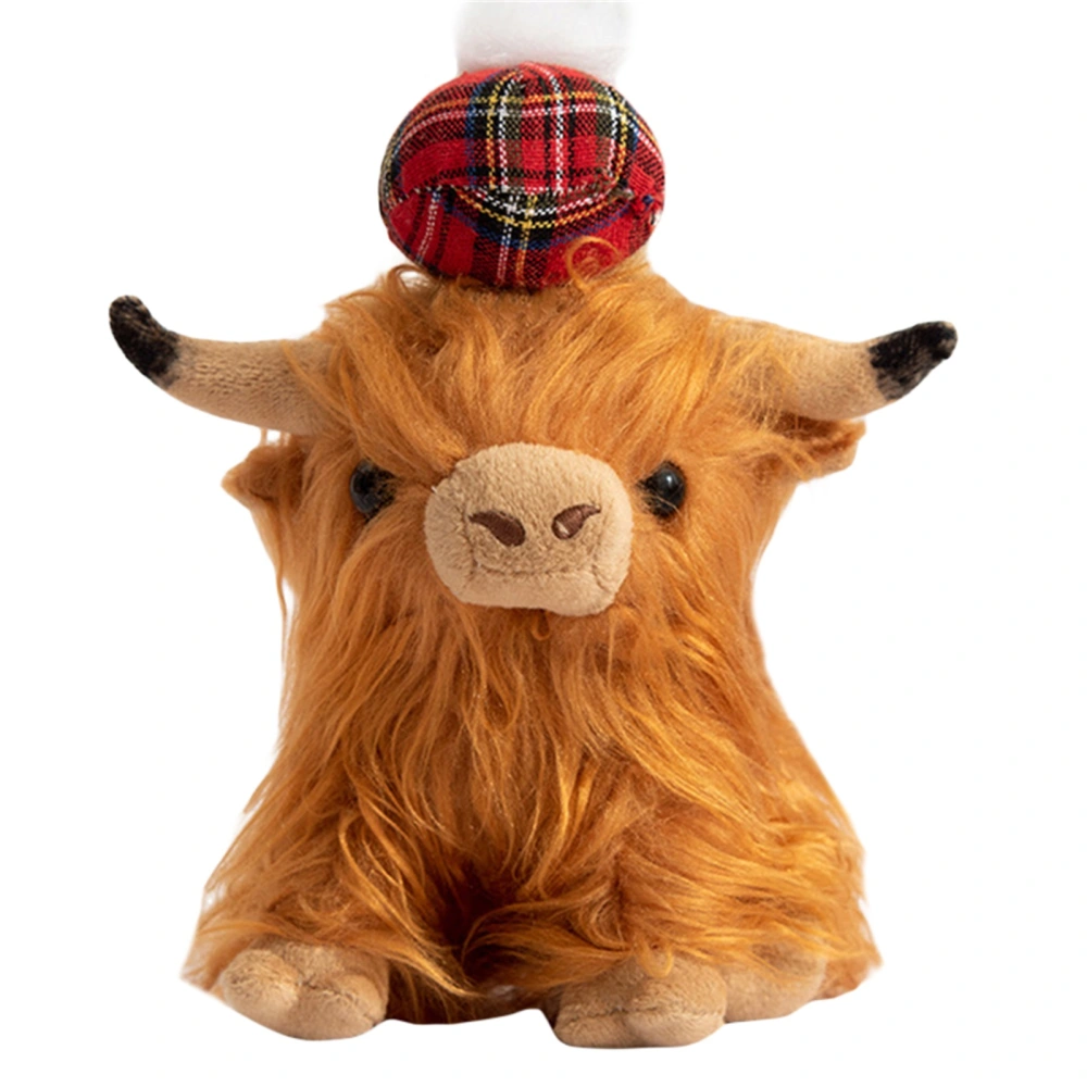 Car Ornaments, Highland Cows Animal Rear View Mirror Decoration