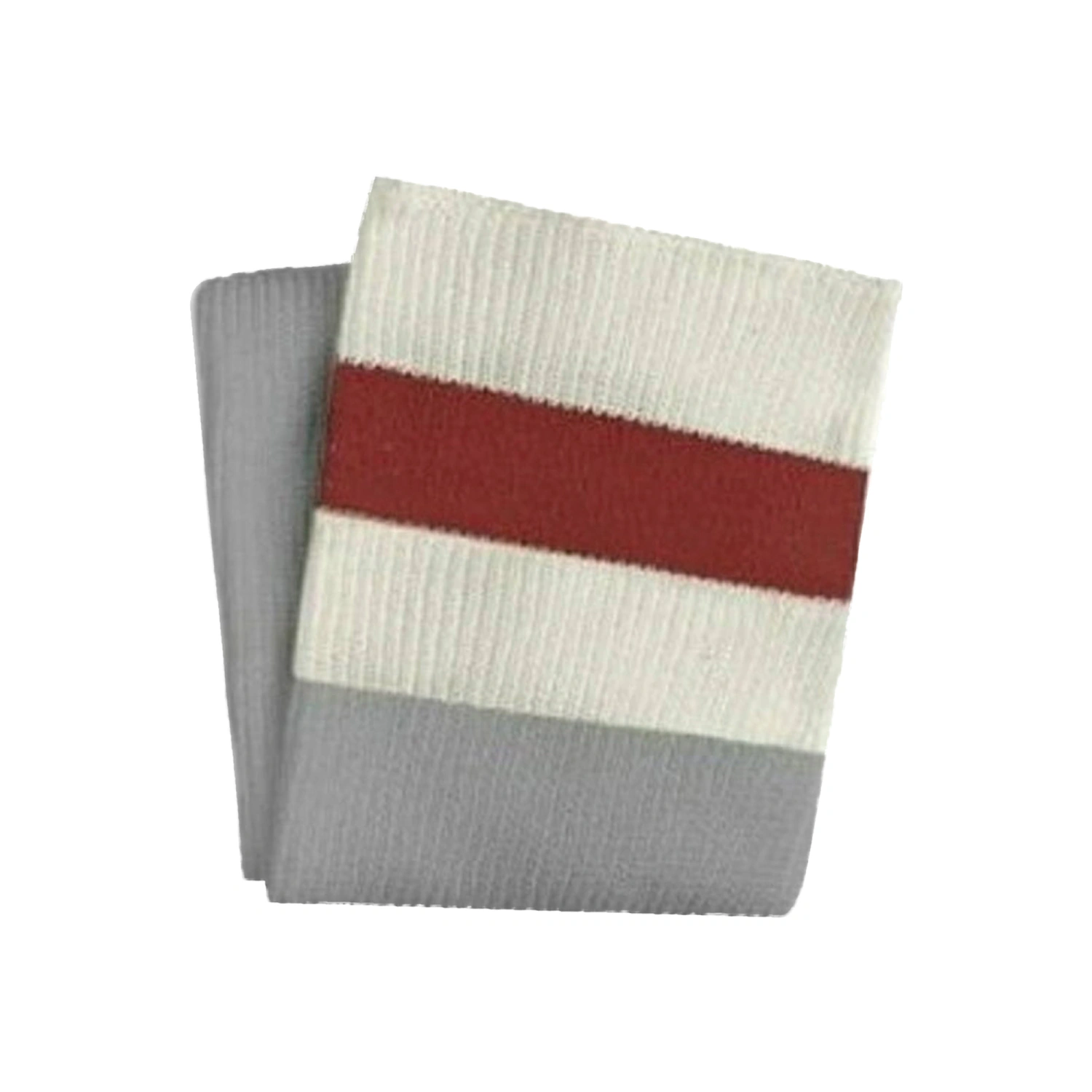 Women's Knit Thigh High Socks, Contrast Stripe Plus Size Stockings