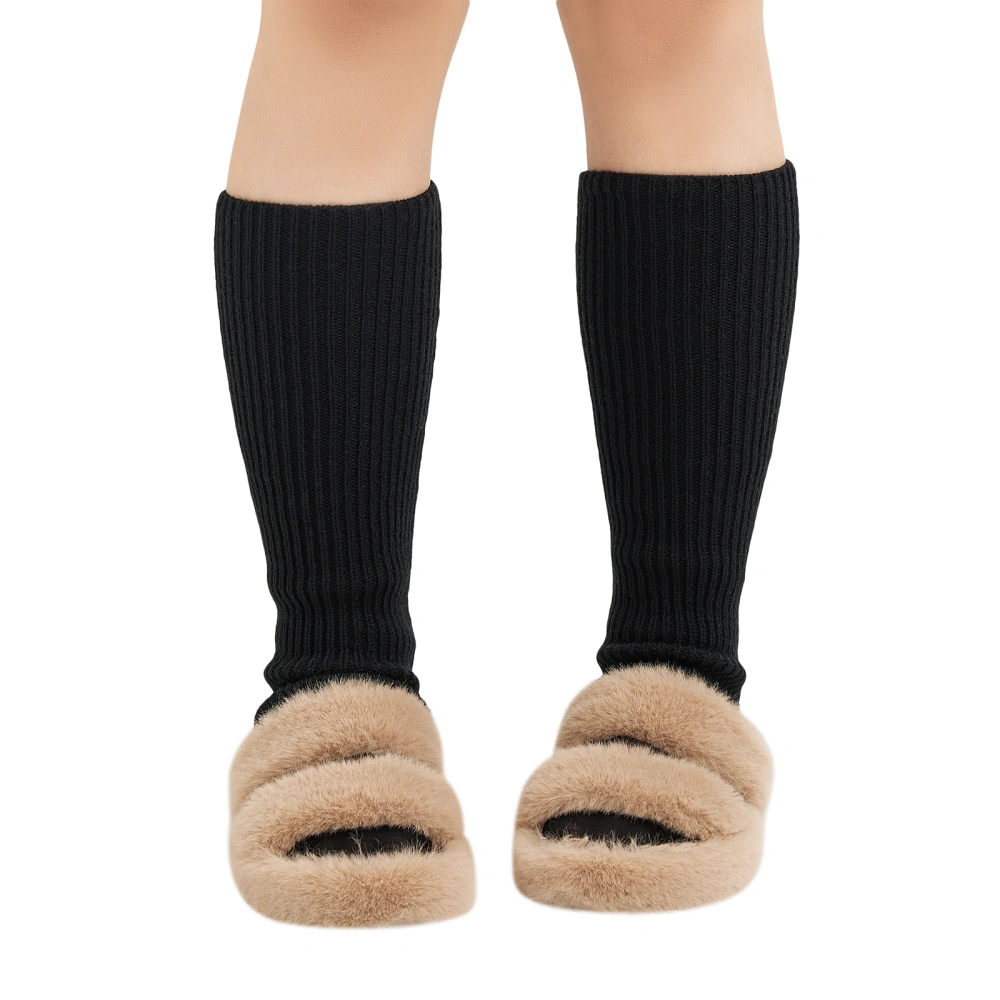 Women Knitted Leg Warmers Casual Warm Calf Socks Long Stockings