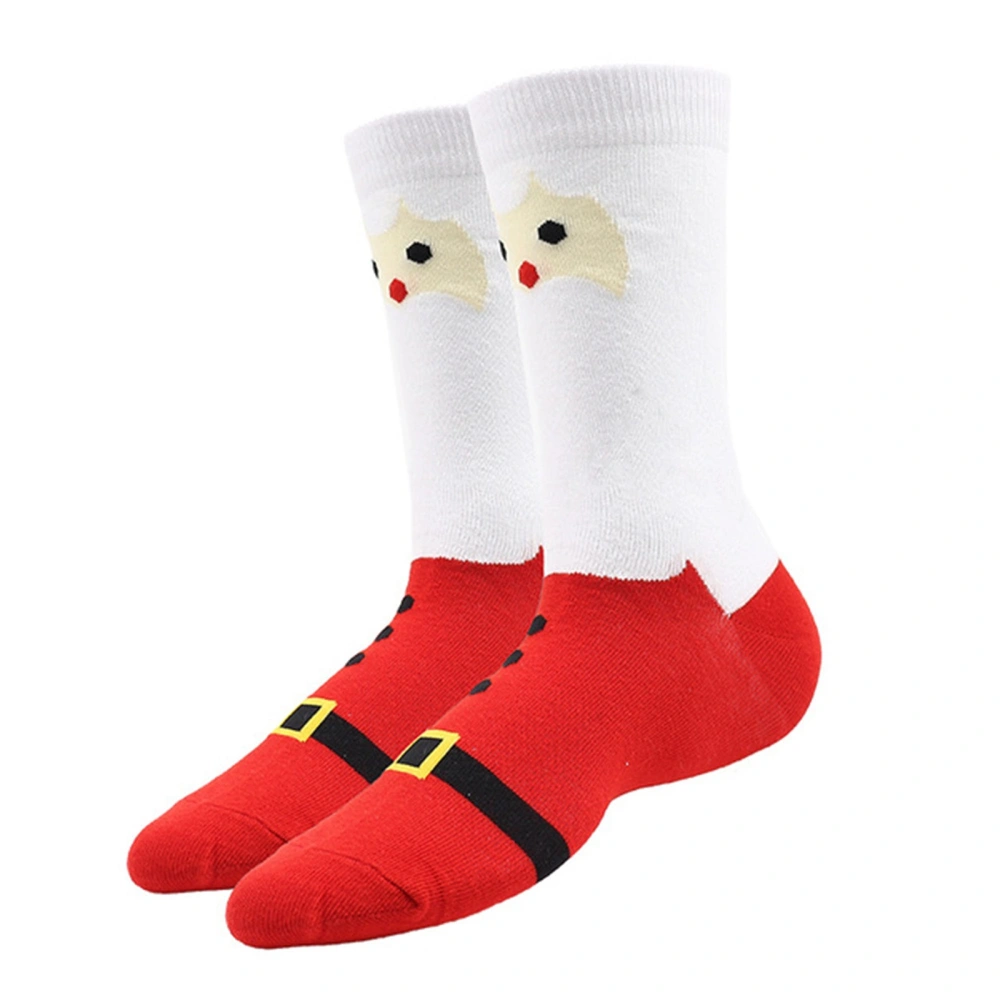 Adult Christmas Socks Cute Santa Reindeer Candy Cane Crew Socks