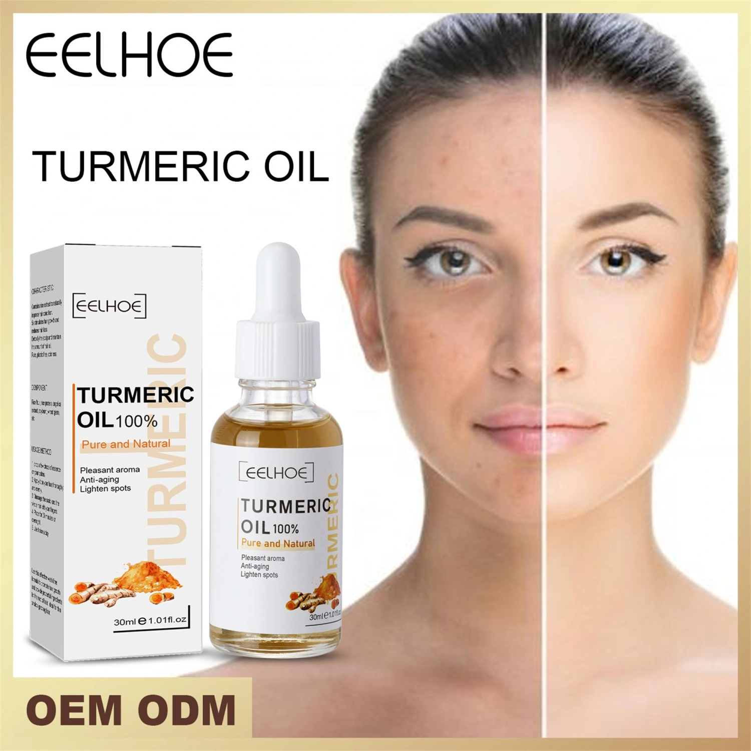 Turmeric Oil, Natural Essential Oil Anti-Aging Dark Spots Corrector