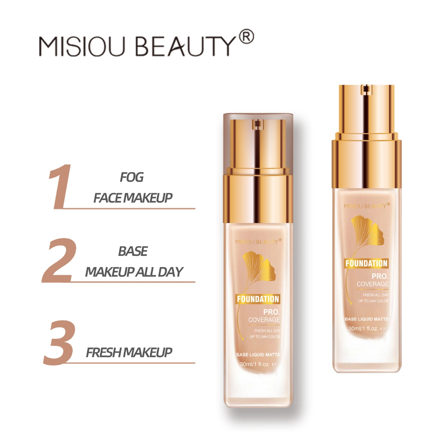 Liquid Foundation Makeup Waterproof Flawless Foundation Concealer
