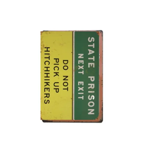 Prison Metal Tin Sign