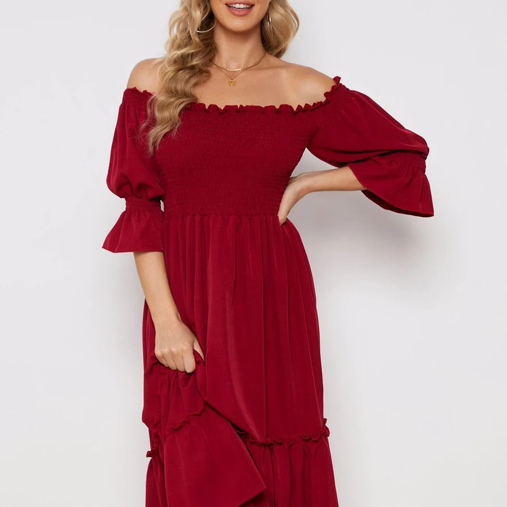 Women's Fashion Casual Long Dress