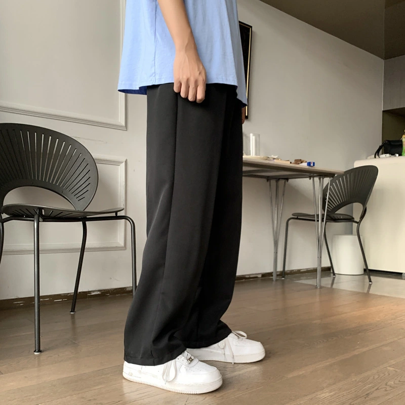 Men's Trousers Straight Drooping Boys Thin