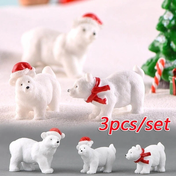 3pcs/set Christmas Bear Ornaments