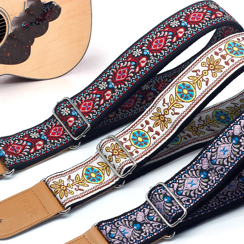 PP Guitar Strap Embroidery Musical Instrument Accessories