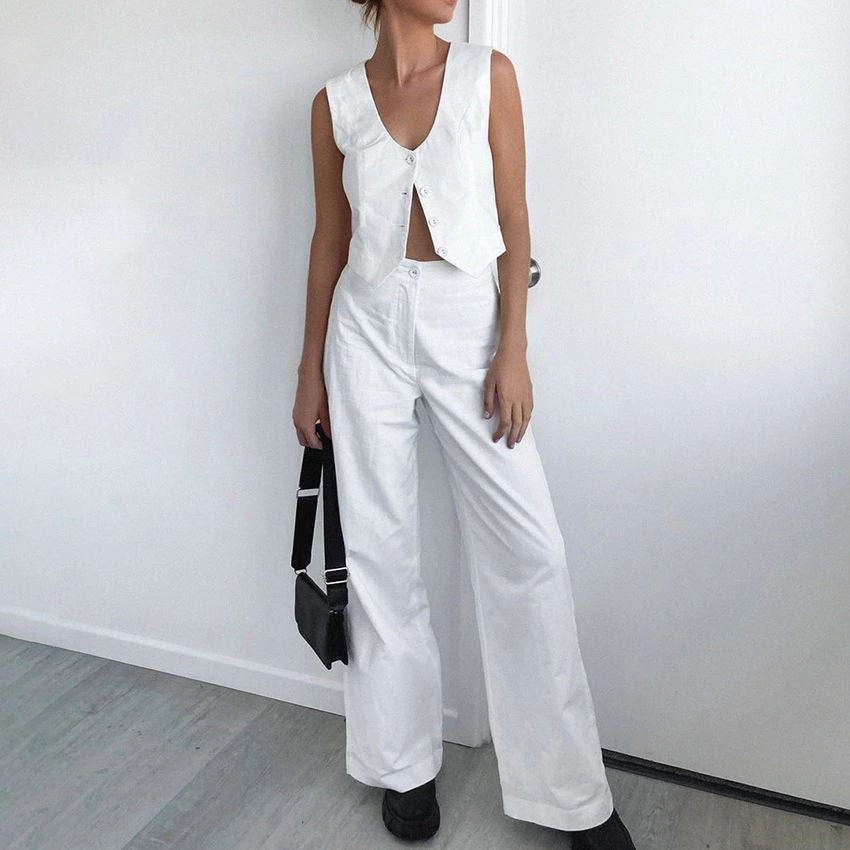 Women's Graceful And Fashionable Casual Vest Pants Suit