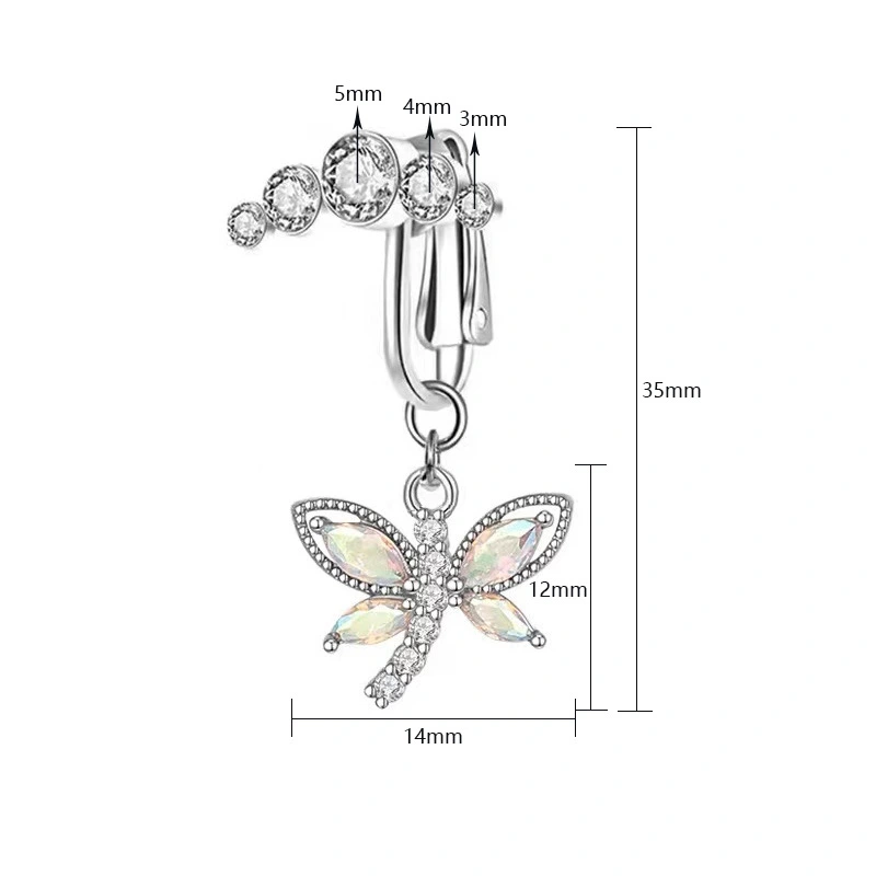 Women's Fashion Perforated Navel Clip