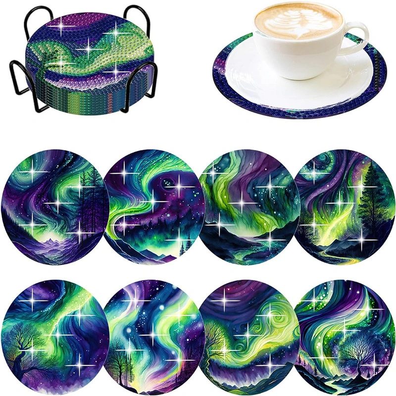 Home Fashion Teacup Mat 8-piece Set