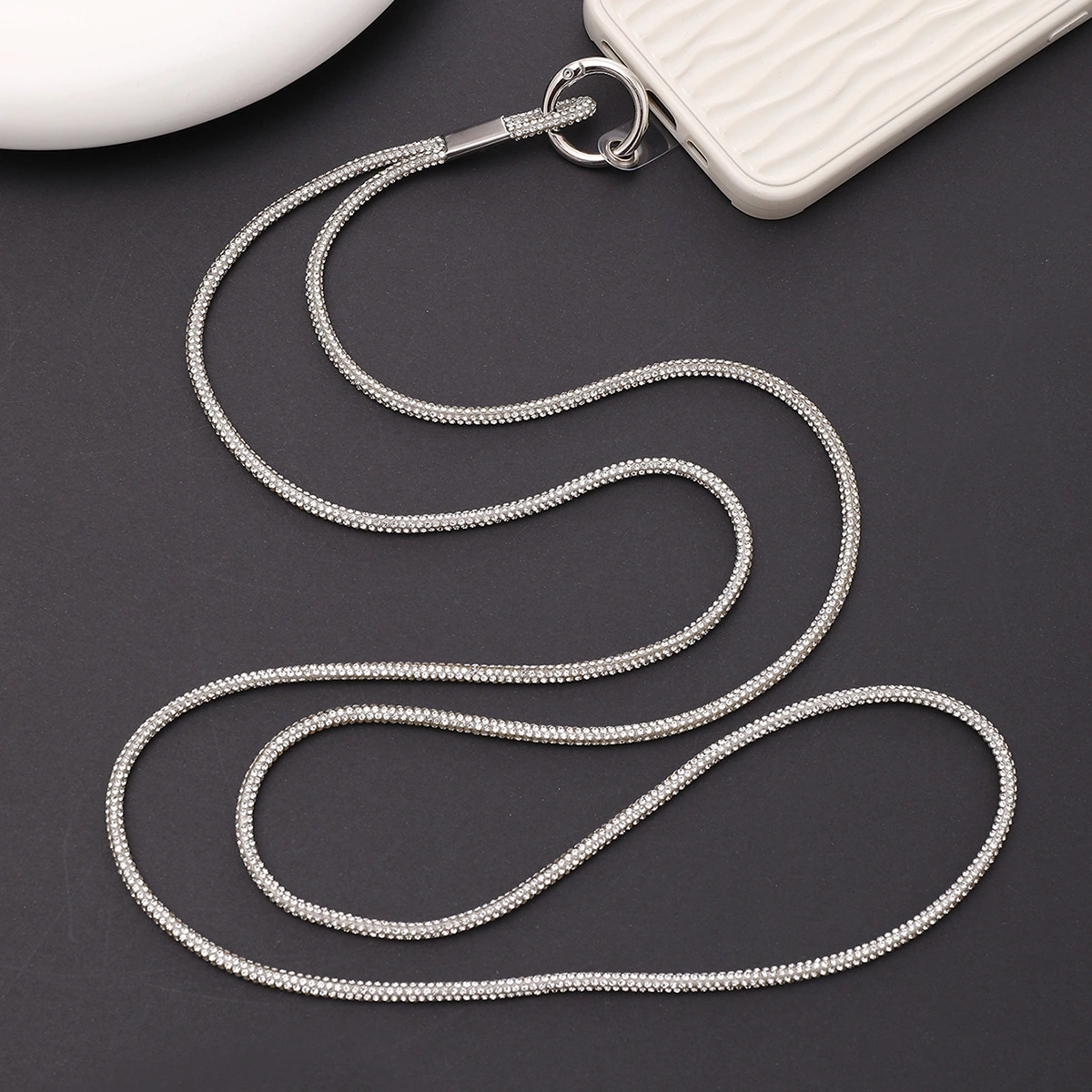 Drop Resistant Rhinestone Phone Lanyard