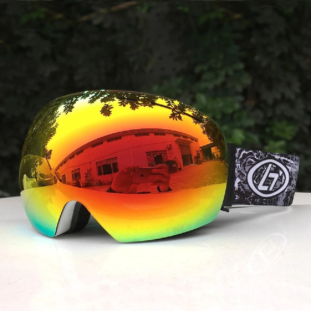 Ski Frameless Double Layer Goggles