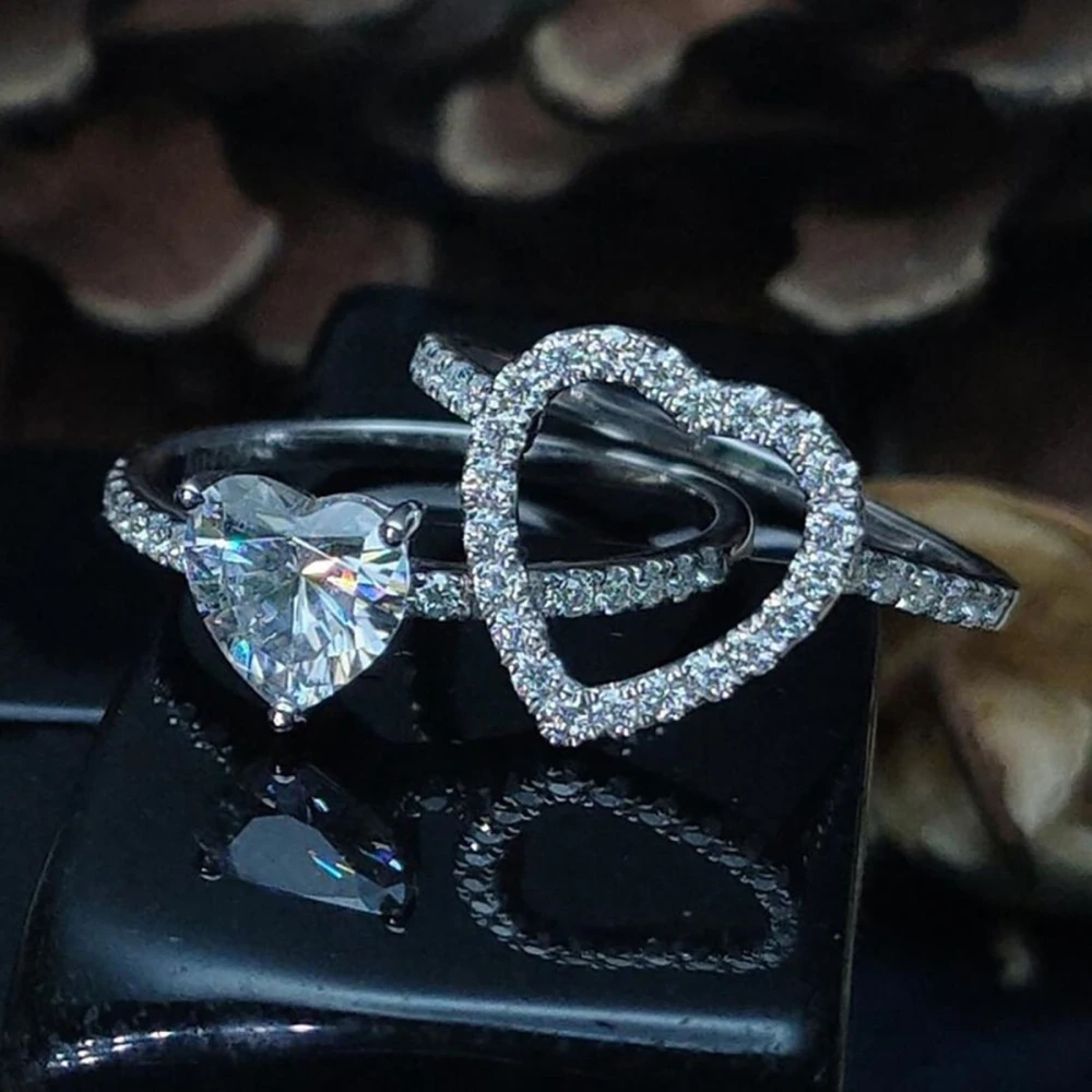 European Diamond Love All-Match Ring Zircon