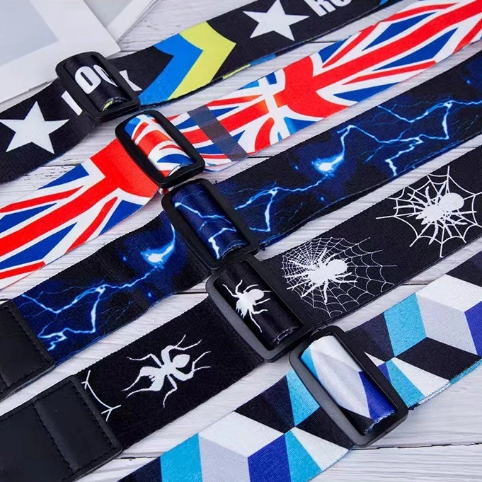 Polyester Thickened Widened Printed Guitar Strap