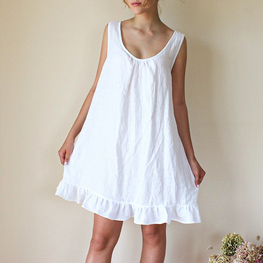 Women's Fashion Elegant Ruffle Suspender Dress