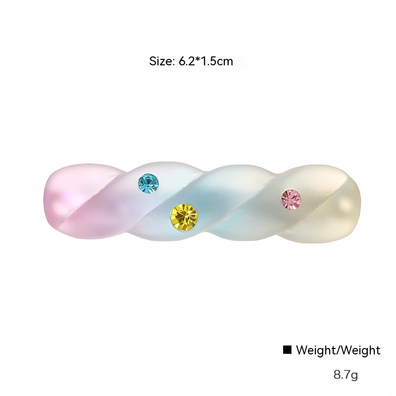 Color Gradient Resin Barrettes Female