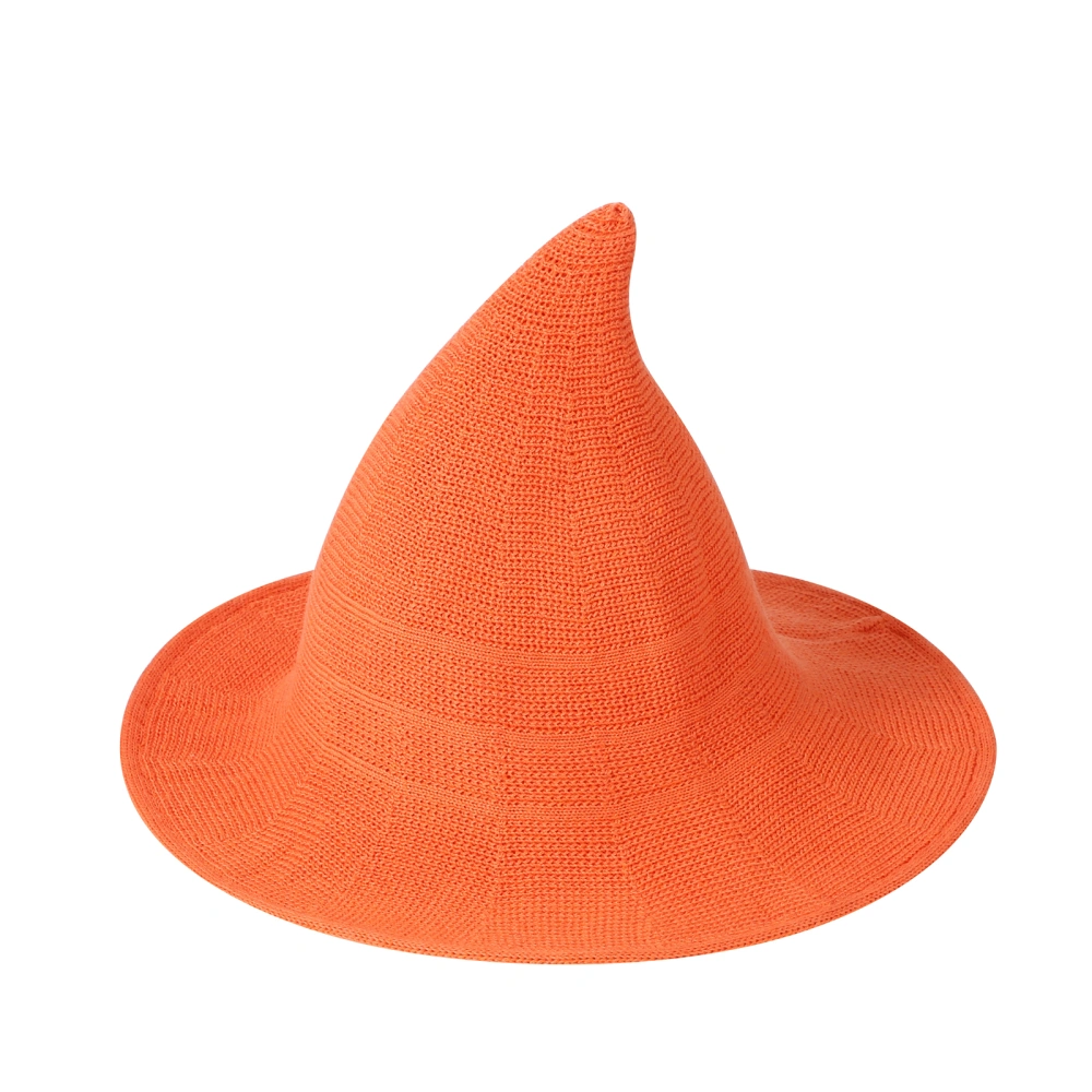 Women Witch Hat, Vintage Knit Hat Foldable Halloween Hat Party Hat