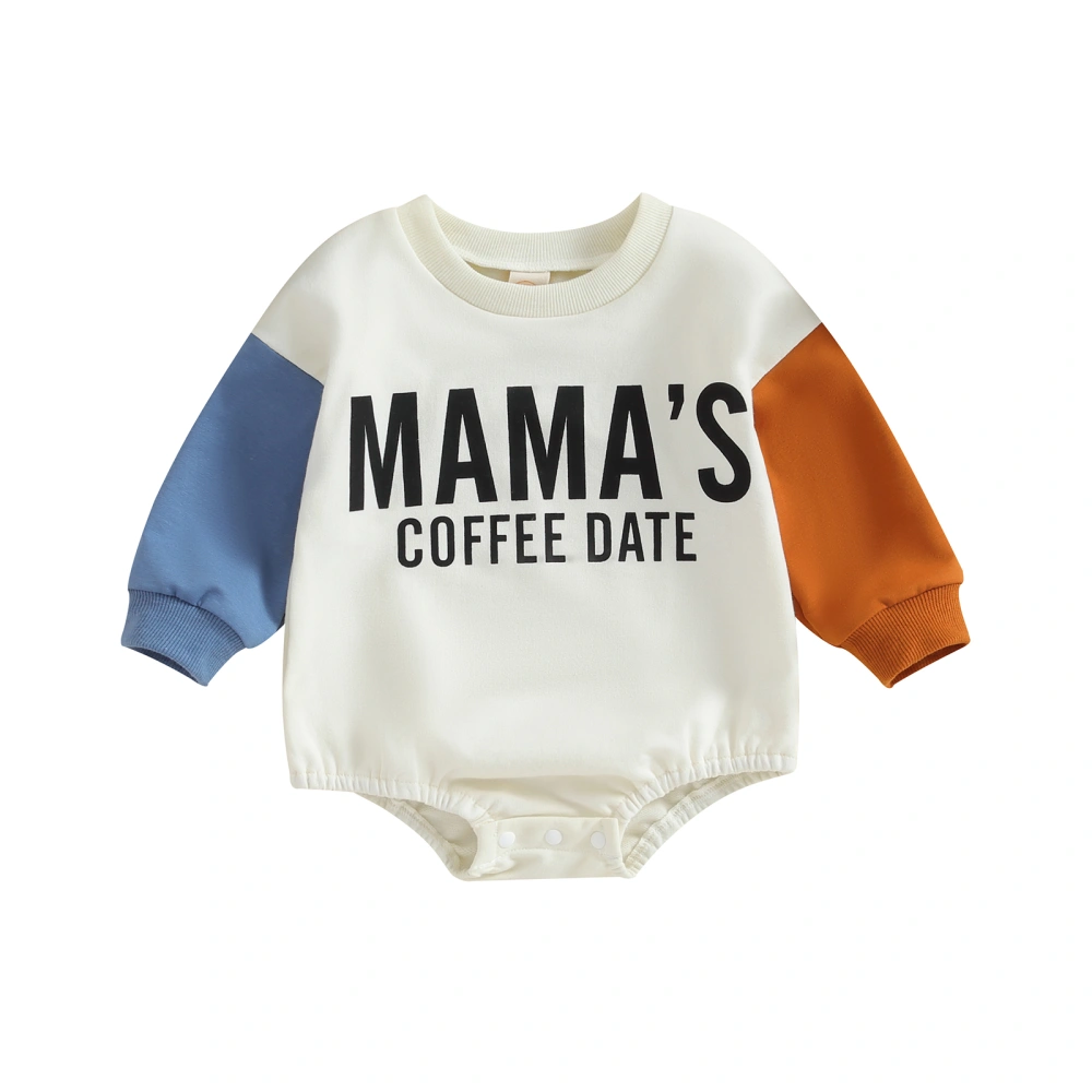 Baby Boys Girls Sweatshirts Rompers Letter Long Sleeve Jumpsuits