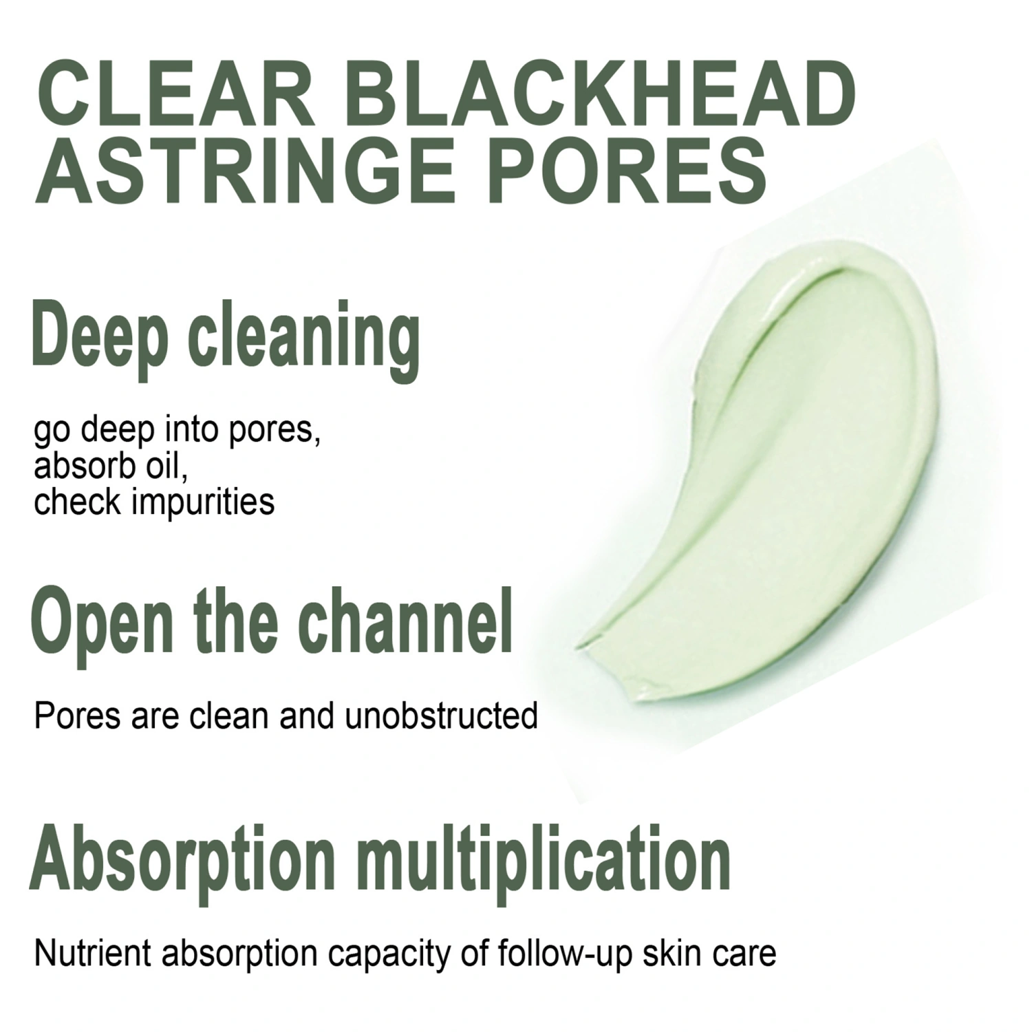 Green Tea Mud Mask for Pore Cleansing & Moisturizing & Hydrating